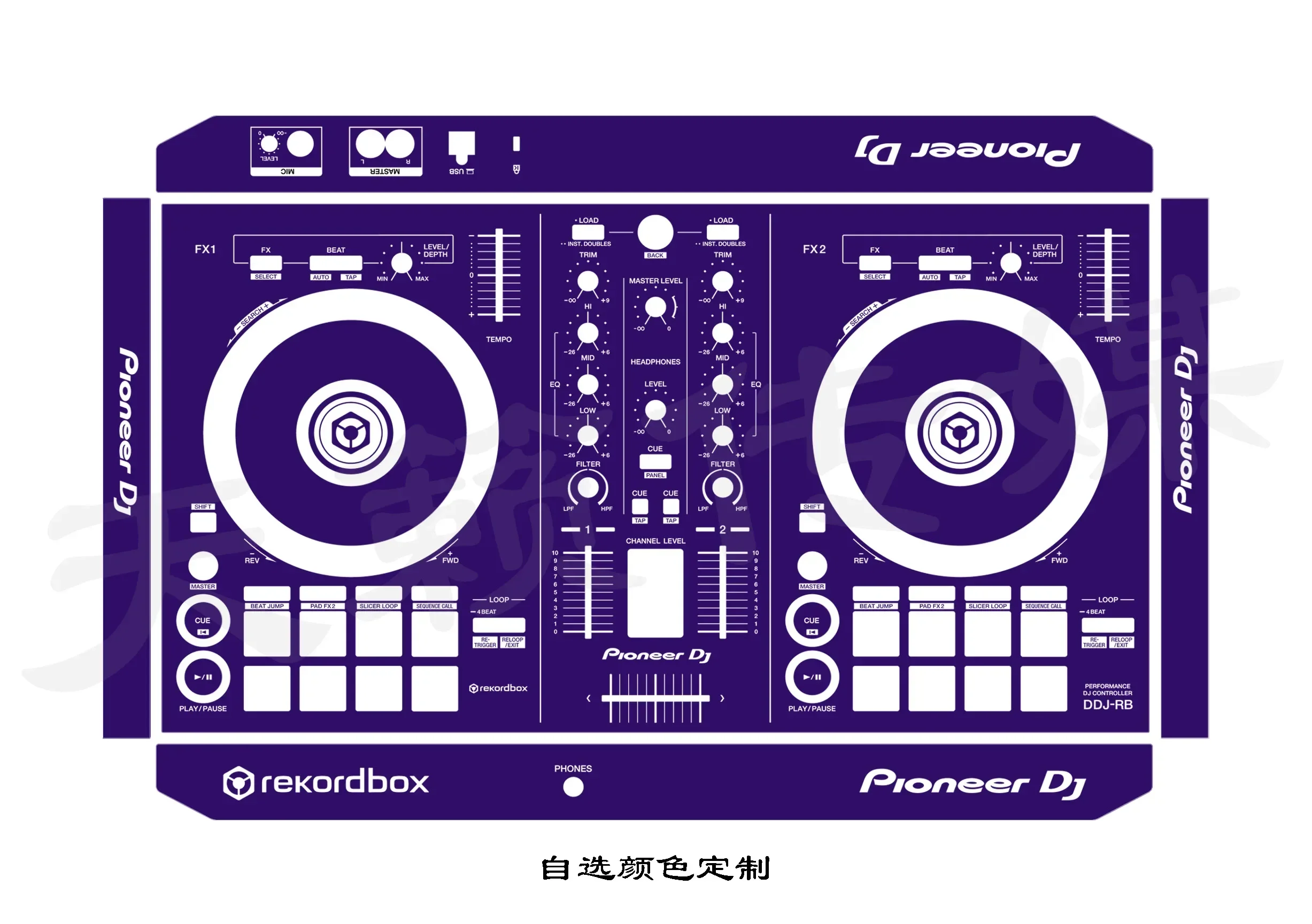 Пленка на панели DJ-контроллера Pioneer DDJ-RB