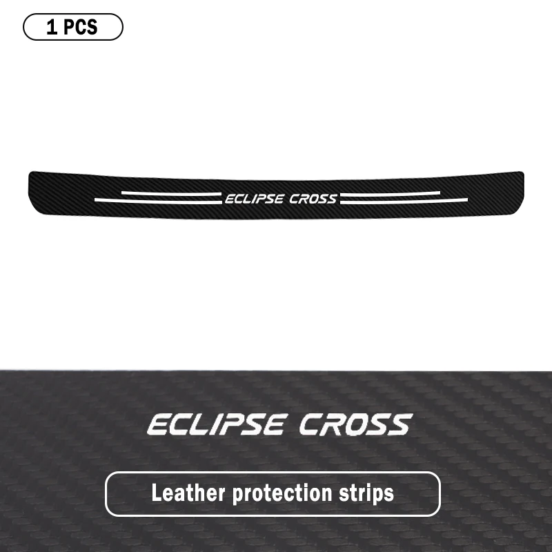 

Задний багажник автомобиля, кожаная защитная полоса, наклейка для Mitsubishi Eclipse Cross GK, логотип, защитная наклейка на бампер багажника