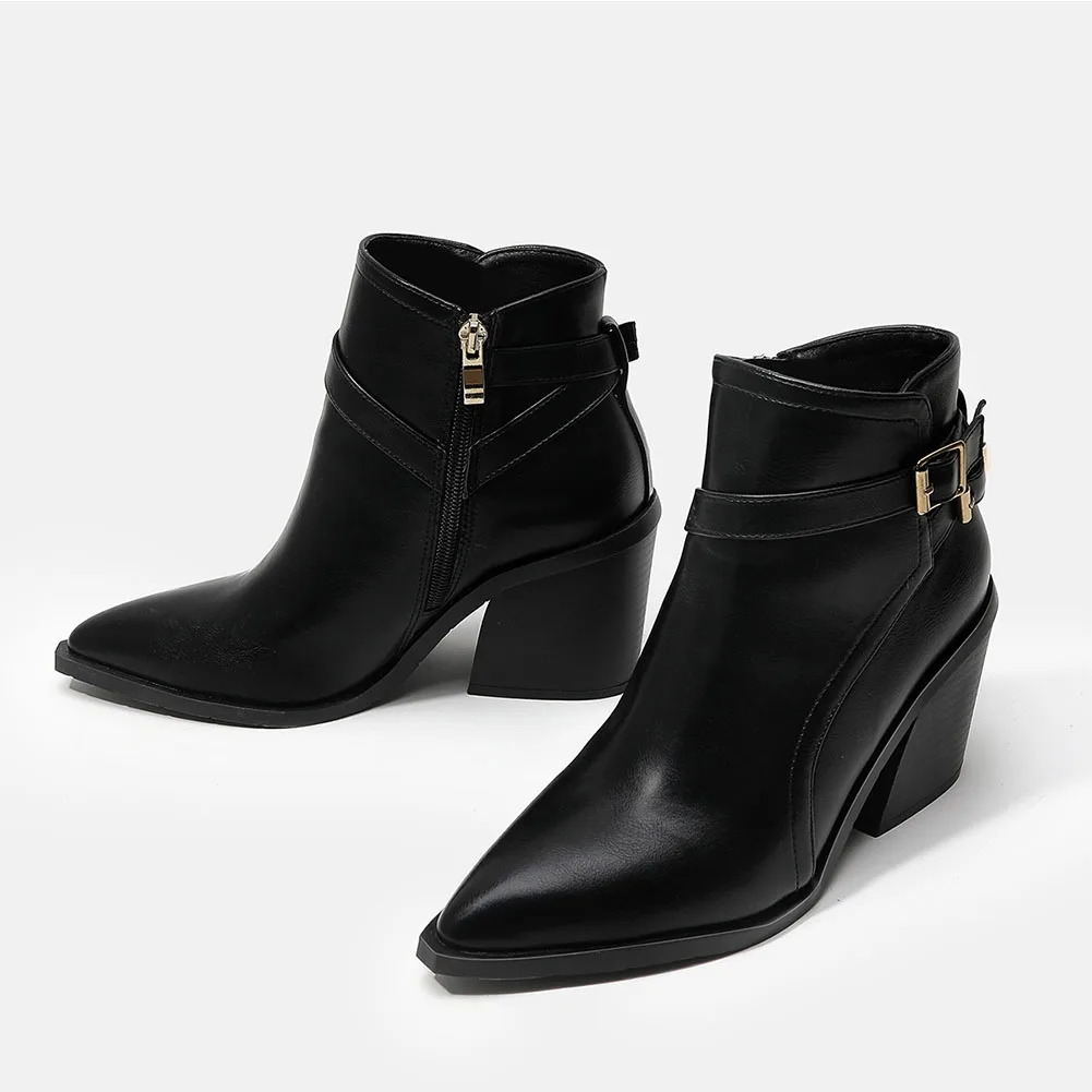 

Новинка 2022, модные теплые ботильоны LapoLaka большого размера 43 на каблуке с боковой молнией, зимние ботинки челси