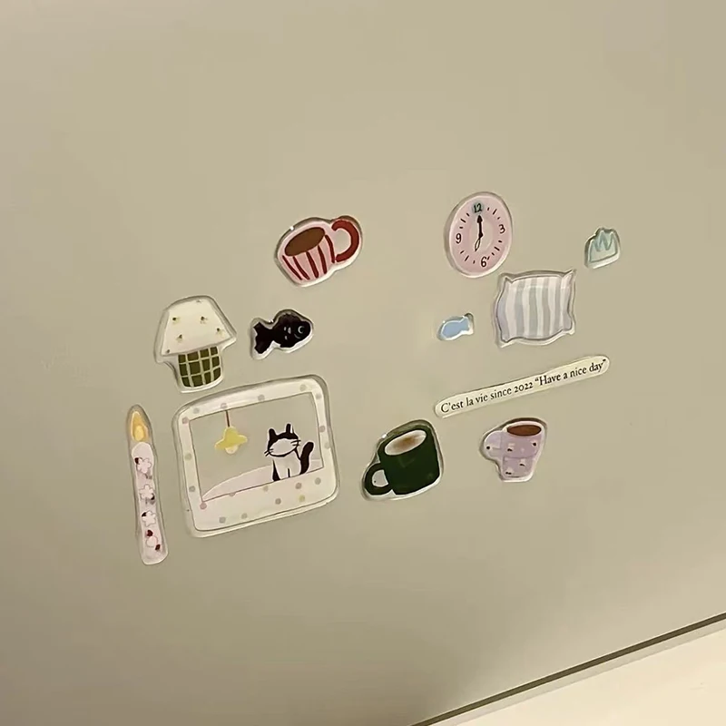 

Набор милых компьютерных наклеек, забавные трехмерные желейные планировщики, декоративные наклейки, наклейки для мобильных телефонов