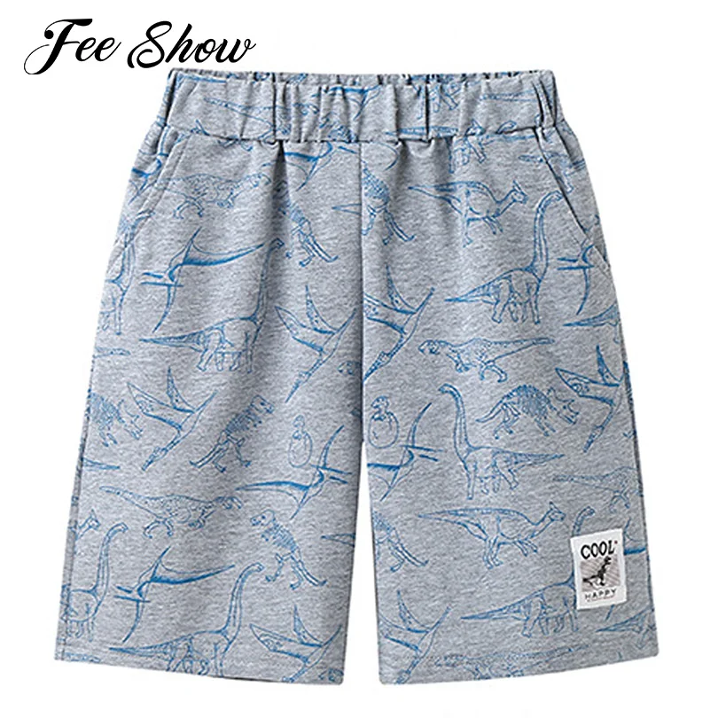

Kids Boys Elastic Waistband Shorts Bottoms Breathable Knee Length Pants Children's Casual Sport Shorts Hot Pants Quickly Dry