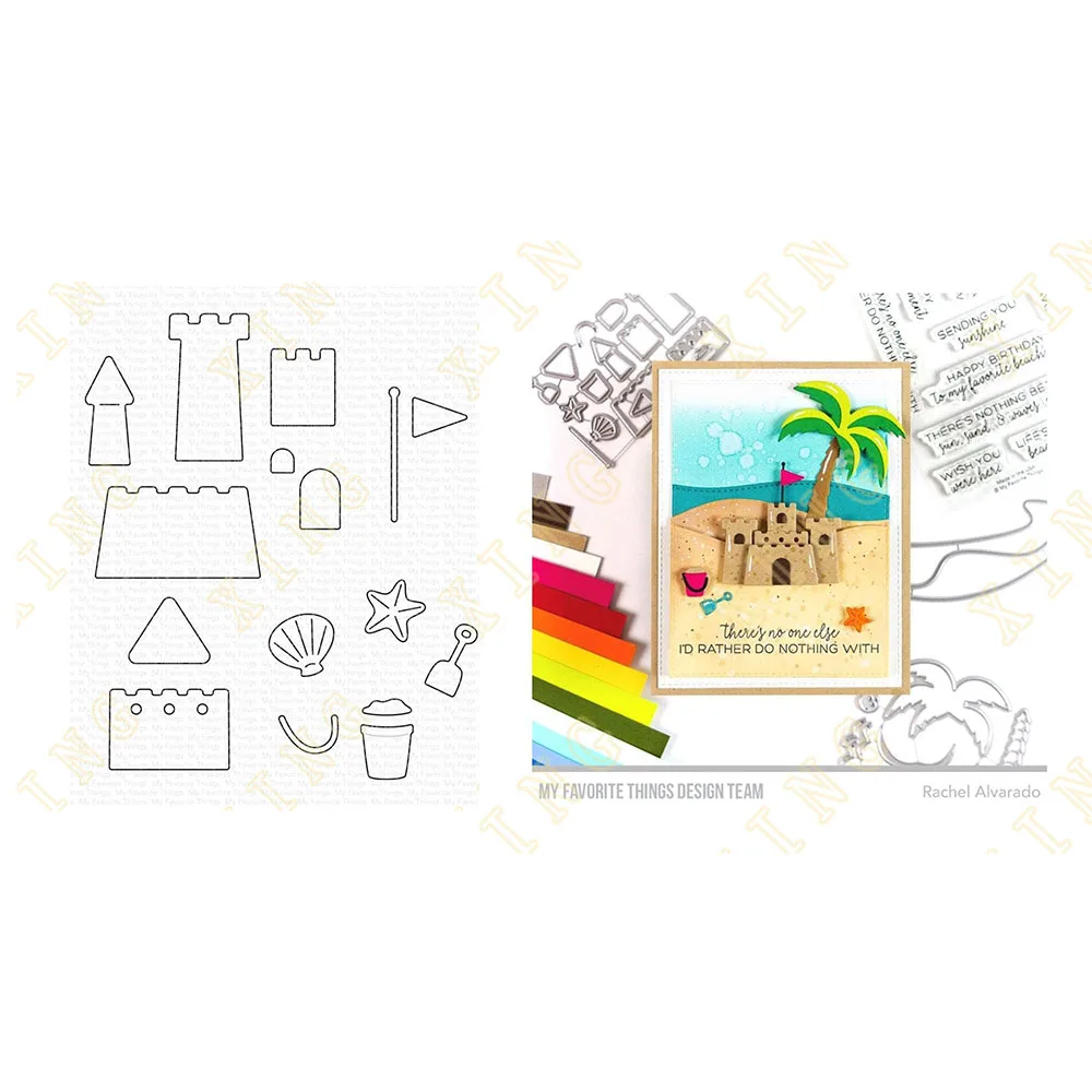 

Hot Sale 2022 New Scallops Sandcastle Builder Metal Cutting Dies Embossing Make Paper Greeting Card Making Template Diy Handmade