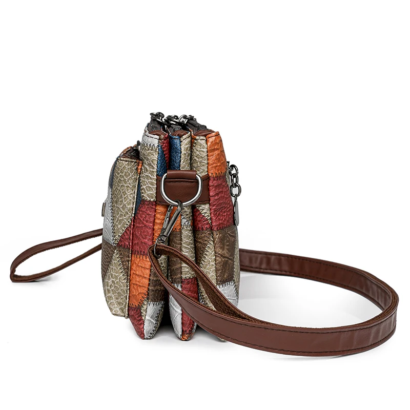 Женские сумки через плечо из искусственной кожи женская сумочка в стиле пэчворк
