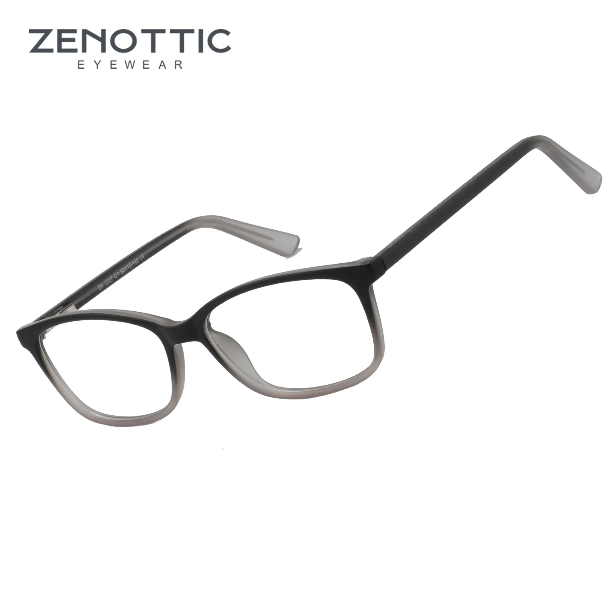 

ZENOTTIC 2023 Fashion Pattern Optical Frame Gradient Glasses Frames Non-Prescription Unisex Small Rectangle Eyeglasses