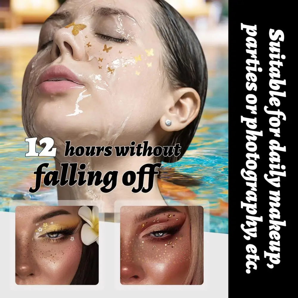 Наклейки для татуировок с веснушками водостойкие наклейки лица мерцающие