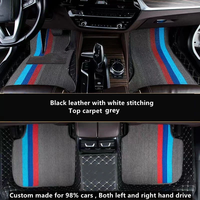 

Car Floor Mat Accessories Interior ECO Material Custom Fit For 95% 5 Seats Cars Bmw Gray Carpet For Bmw Audi Mercedes VW Toyota