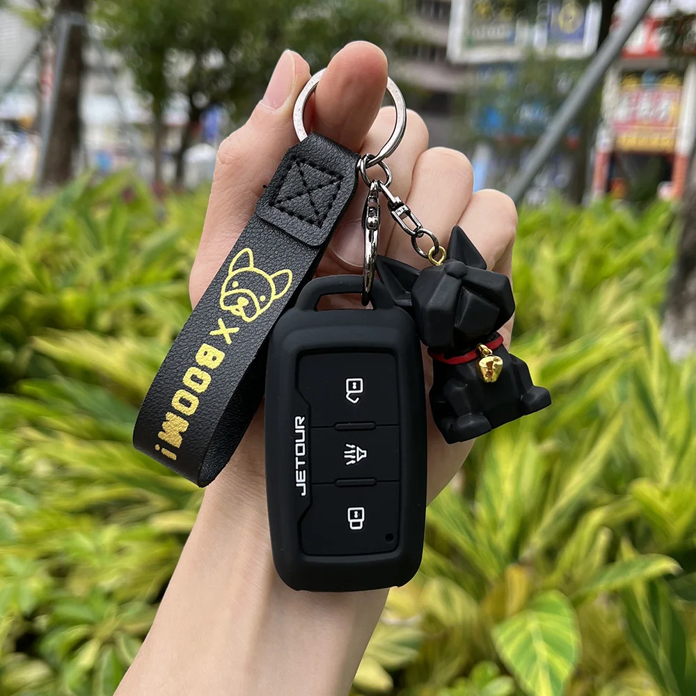 

Silicone Car Key Cover Case Shell For Chery Jetour X70 X90 X95 2020 2021 2022 Remote Keyless Accessory Car-Styling Holder