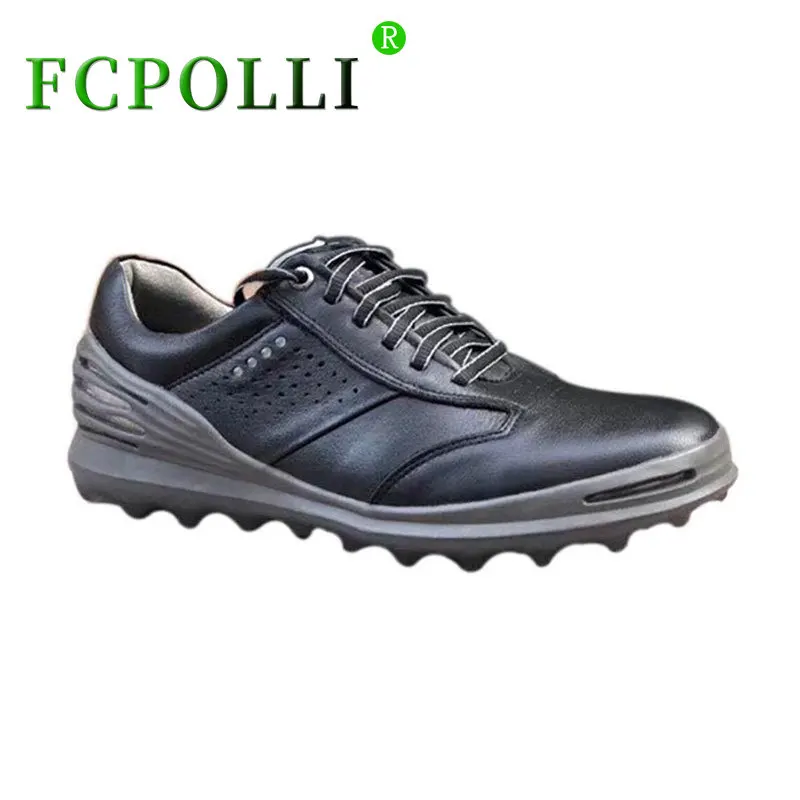 

Best Selling Golf Training Man Genuine Leather Athletic Shoes For Mens Anti-Slip Golf Shoes Men Good Quality Walking Shoes Men