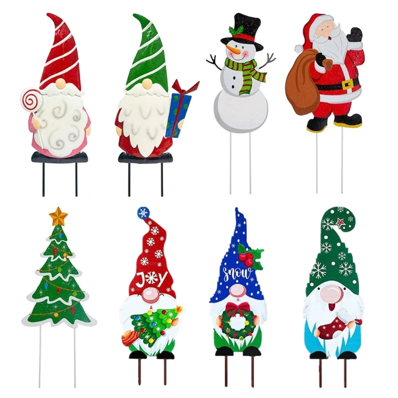 

Садовый двор, знак на колышке, рождественские украшения для дома, дорога, тропа, двор, украшения для рождественской вечеринки