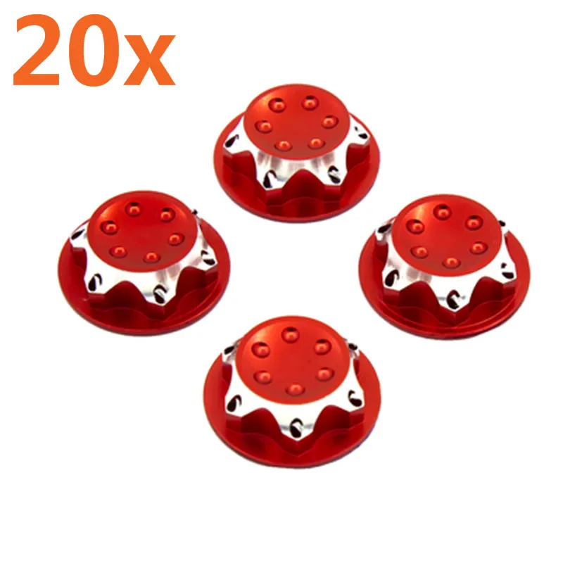 

20Pcs FALCON 17mm Dustproof Nuts CNC For 1/8 Remote Control Car RC AGAMA XRAY LOSI HB AE MUGEN TEAM C HSP ZD TEKNO