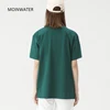 MOINWATER New Women Solid Cotton T shirts Female Dark Green Oversized Casual Soft Tees Unisex Short Sleeve Summer Tops MT2301 6
