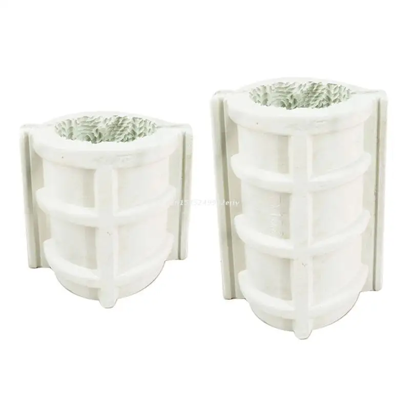 

3D Cylindrical Candle Mold Handmade Wax Soap Making Mould DIY Craft Decorating Dropship