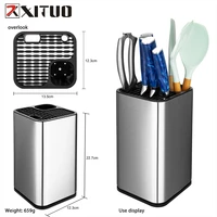 xituo stainless steel knife holder kitchen stand holder multi tool high quality storage tool for damascus chef knife meat knife