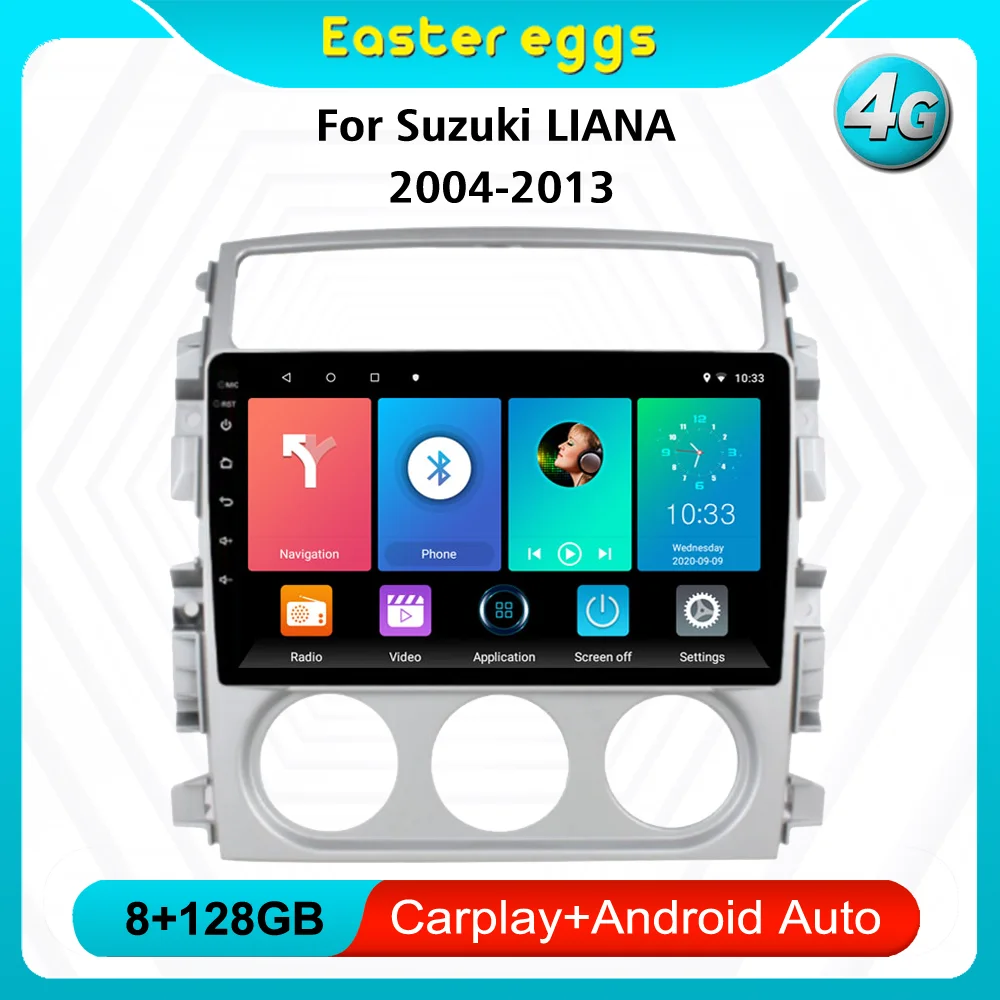 

Eastereggs For Suzuki LIANA 2004-2013 9 inch 2.5D 2 Din Android 8.1 Navigation GPS Multimedia Player With Frame