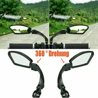 2pcs motorcycle bicycle bike cycle handlebar rear view mirrors rearview rectangle back mirror