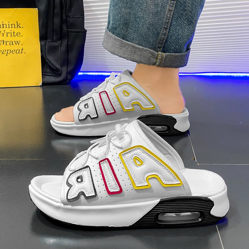 Мужские летние кроссовки на воздушной подушке Нескользящие пляжные сандалии