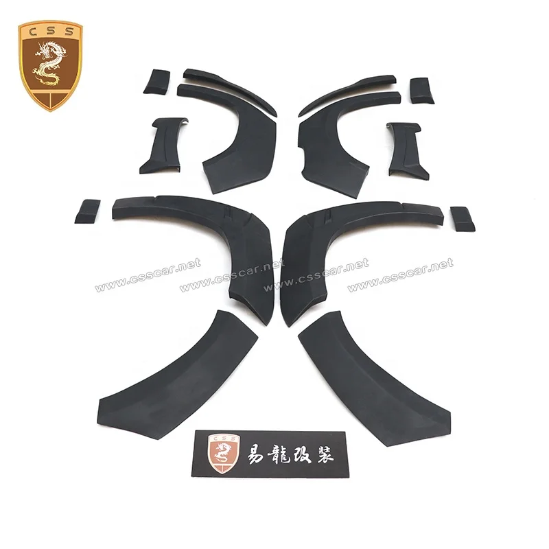 Bra Style Fiberglass Car Wheel Arch Fender Flare Kit Set For Mercedes Bens Gls X166