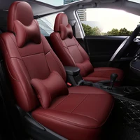 car seat covers custom for toyota rav4 2013 2014 2015 2016 2017 2018 2019 artificial leather waterproof protection cushion