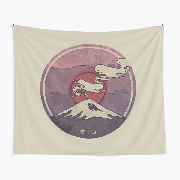 

Гобелен Fuji, коврик для комнаты, декоративное одеяло с рисунком искусства, украшение для спальни, подвесное покрывало для гостиной, красивое домашнее цветное покрывало