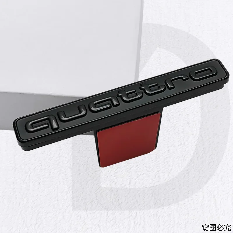 

ABS автомобильная наклейка на переднюю решетку, эмблема, значок, наклейки для Audi Quattro A8 Q3 Q4 Q5 A1 A3 A5 A6 A7 Q6 Q7 S3 S5 S7 A4L, автоаксессуары