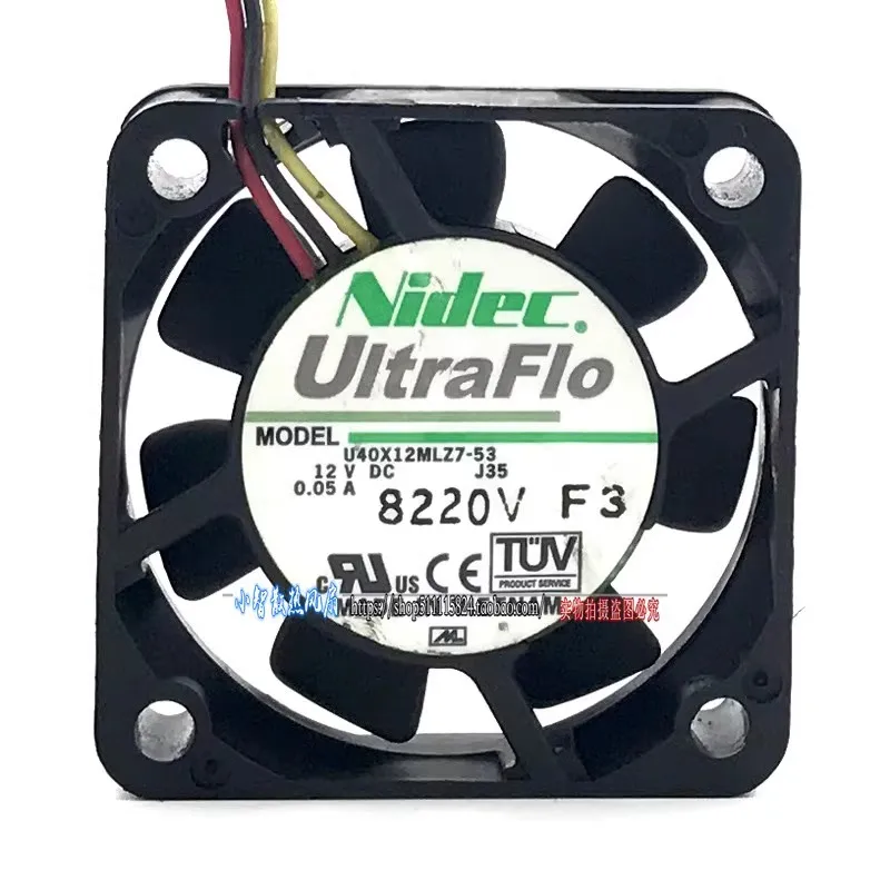 

New Fan for NIDEC U40X12MLZ7-53 12V 0.05A 4CM chassis power mute Cooling Fan 4010 40×40×10mm