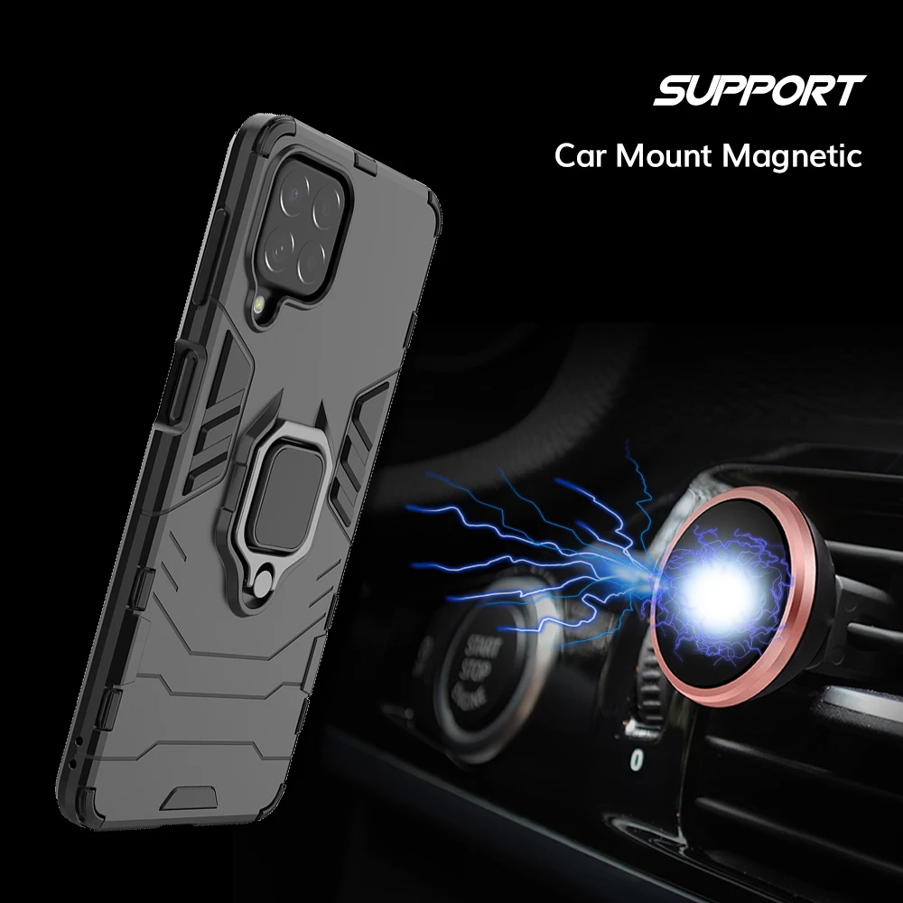 UFLAXE Original Shockproof Case for Samsung Galaxy M23 / M33 / M53 5G Back Cover Hard Casing with Ring Stand enlarge