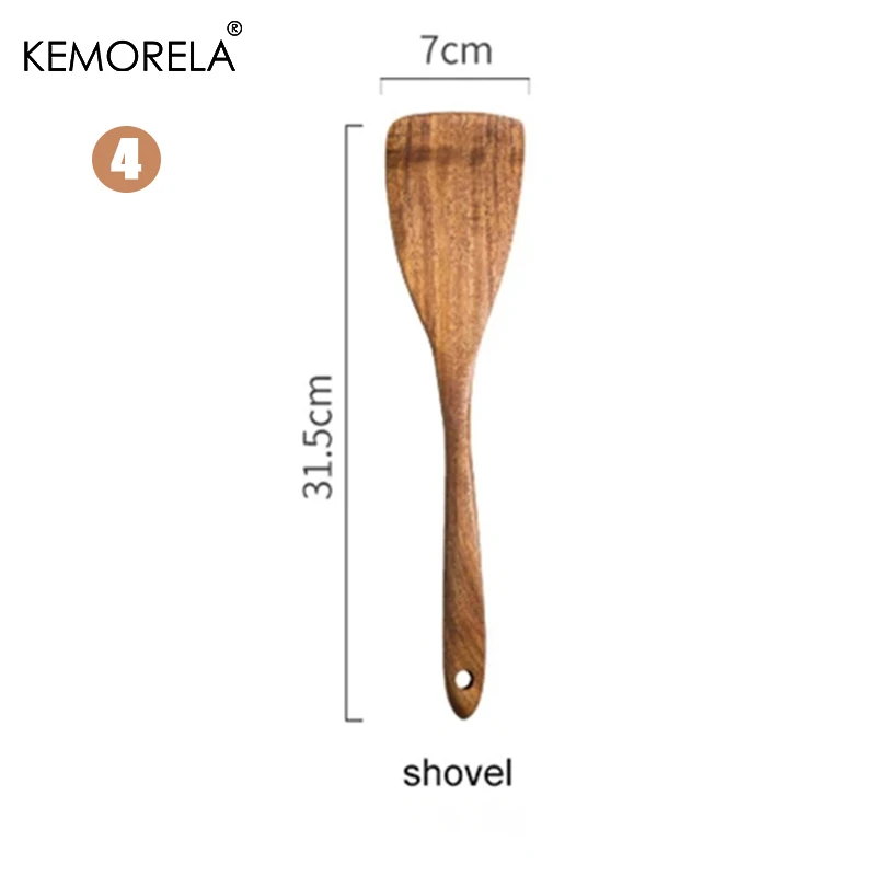 

Набор кухонных ложек KEMORELA из тикового дерева