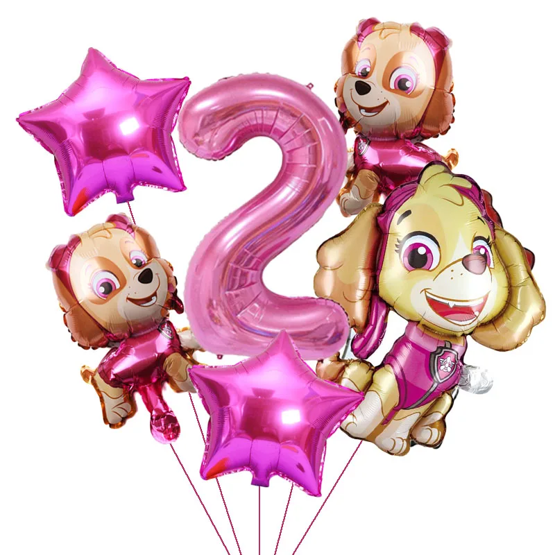 Воздушные шары из фольги Щенячий патруль 6 шт. |