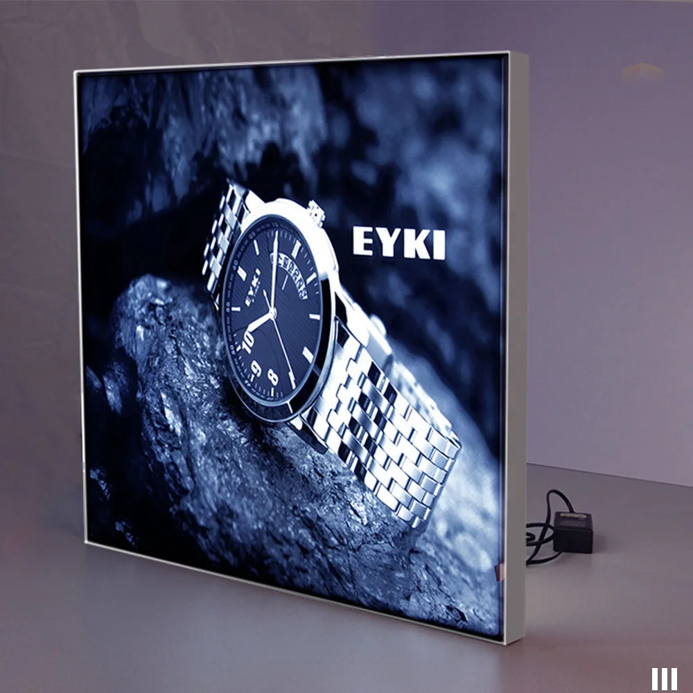 

LED Slim Light Box Photo led display panel price cheap LGP illuminated advertising panels