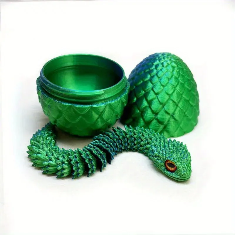 

3D фигурка змеи с яйцом