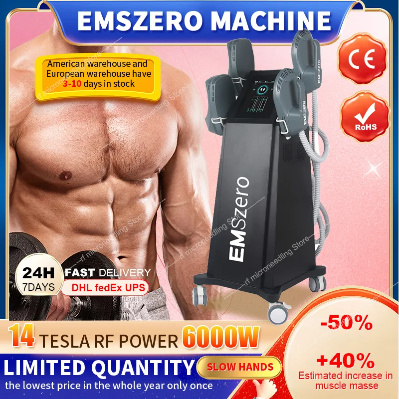 

Emszero Neo Sculpt Machine 14 Tesla EMSlim Hiemt Body Contouring Electromagnetic Fat Removal Butt Lift Pelvic Floor StimulatePad