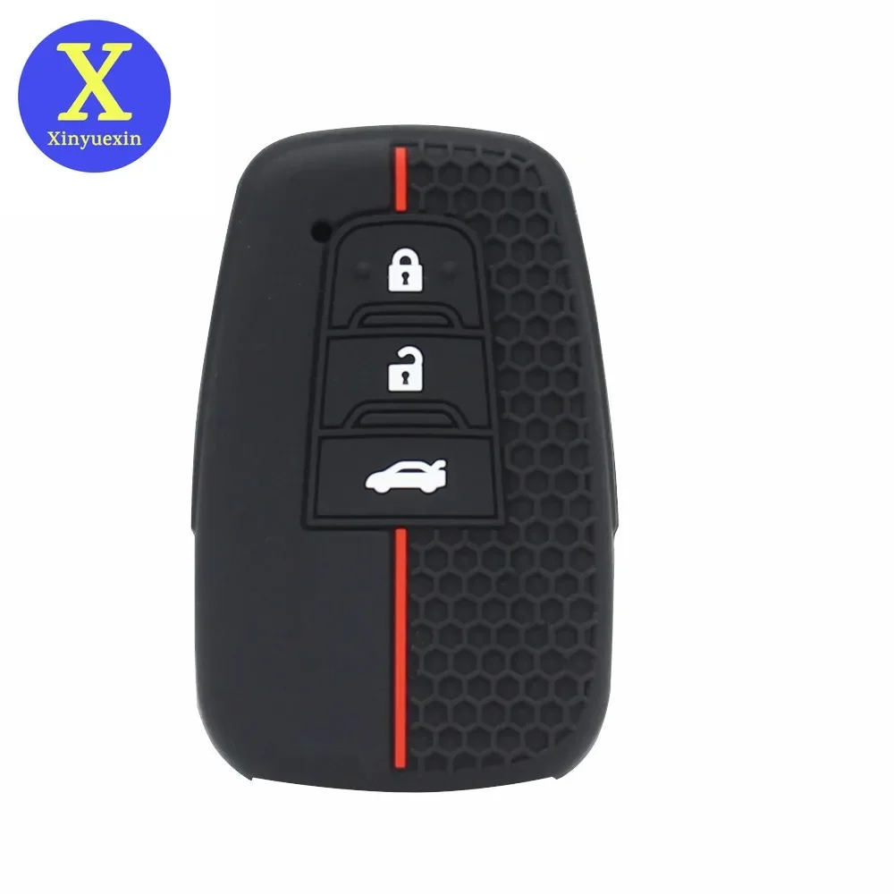 Xinyuexin 3-кнопочный чехол для дистанционного ключа защитный чехол-держатель Toyota Yaris