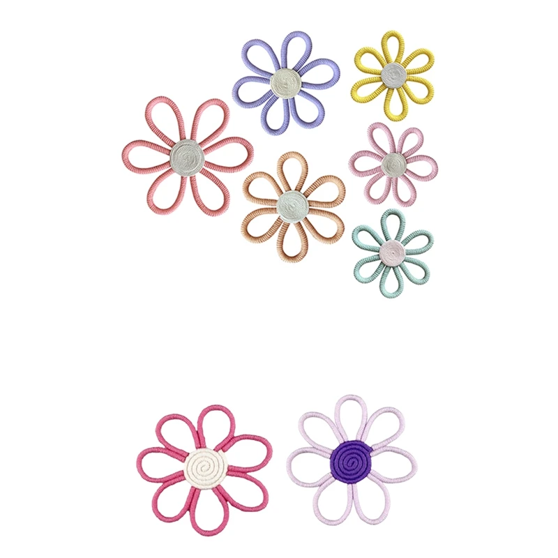 Декор в стиле бохо цветок ромашки тканая макраме настенная веревка тканое