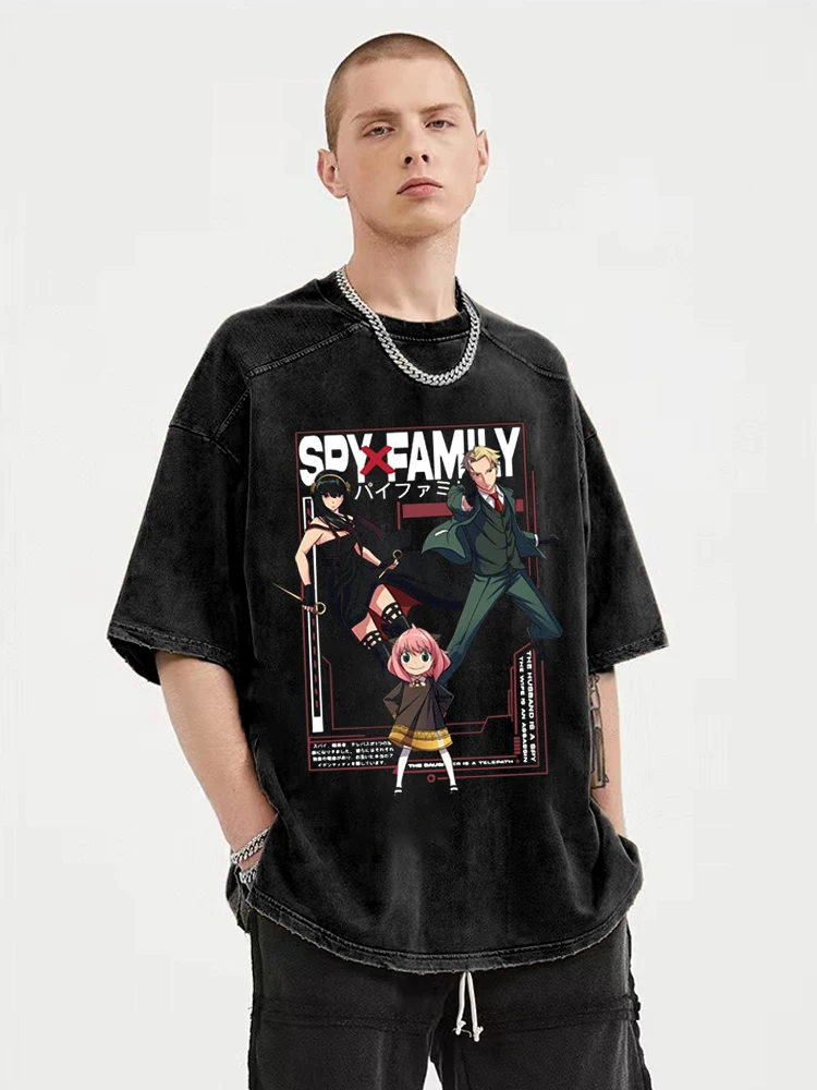 

Hip Hop Streetwear Oversize T-shirt 2022 Men Washed Anime T Shirt Harajuku Cotton Short Sleeve Tops Tees Spring Summer Tshirt