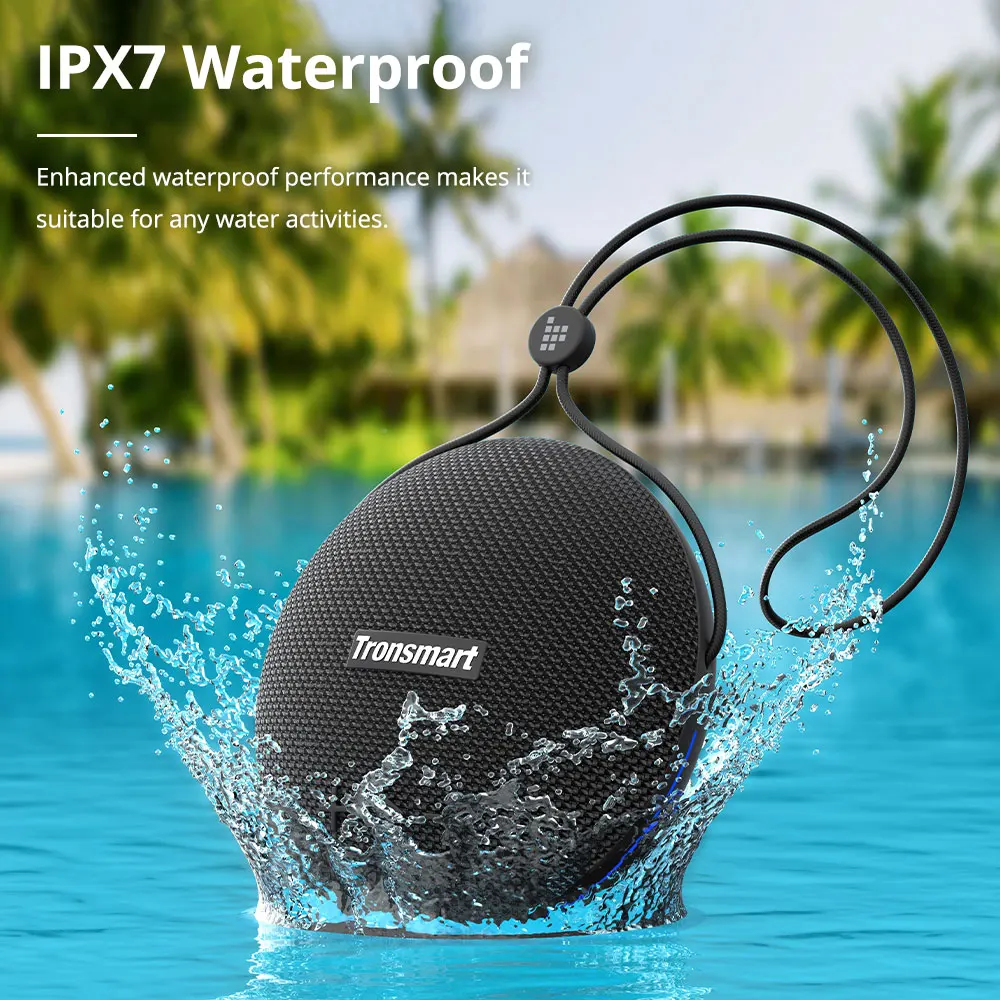 

Splash Bluetooth Speaker True Wireless Stereo Dual Driver IPX7 Waterproof 24 Hours Playing Portable Speaker Outdoor Car Subwoofe