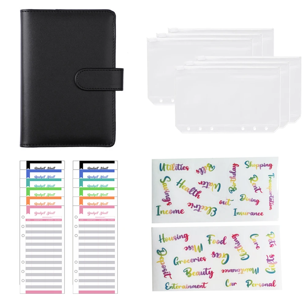 

Папка-органайзер из искусственной кожи A6 на молнии, 12 шт., 2 шт.