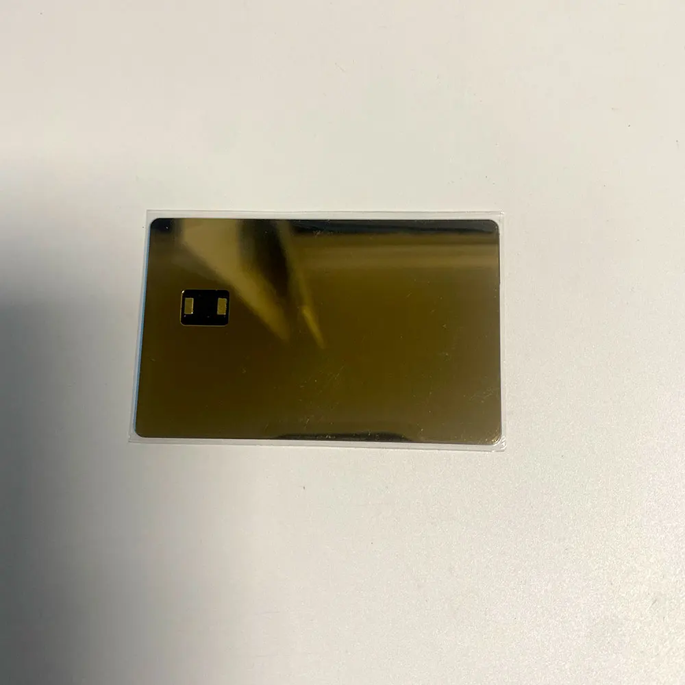 

Слот для чипа 4442, металлическая кредитная карта NFC с двойным интерфейсом, со встроенной антенной, полоской hico и подписью для бесконтактной оплаты