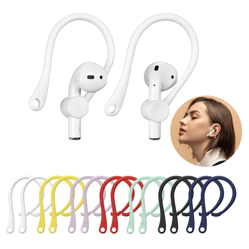 

Sports Silicone Ear Hook for Apple AirPods Pro for Airpod 1 2 3 Bluetooth Headphones Anti-Lost Cord Silicone Ear Cap Hook