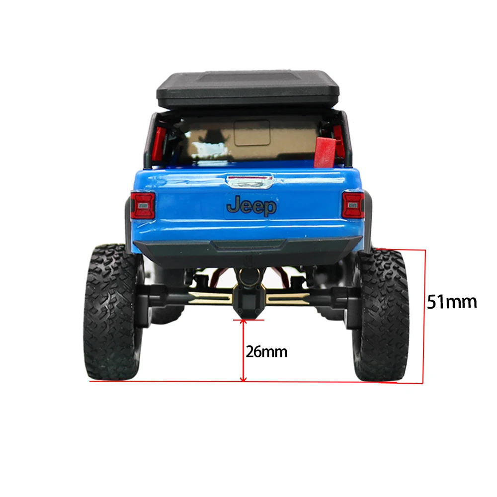 1/24 RC Гусеничный автомобиль осевой SCX24 90081 C10 JEEP Gladiator Ford Bronco Тяжелая латунная