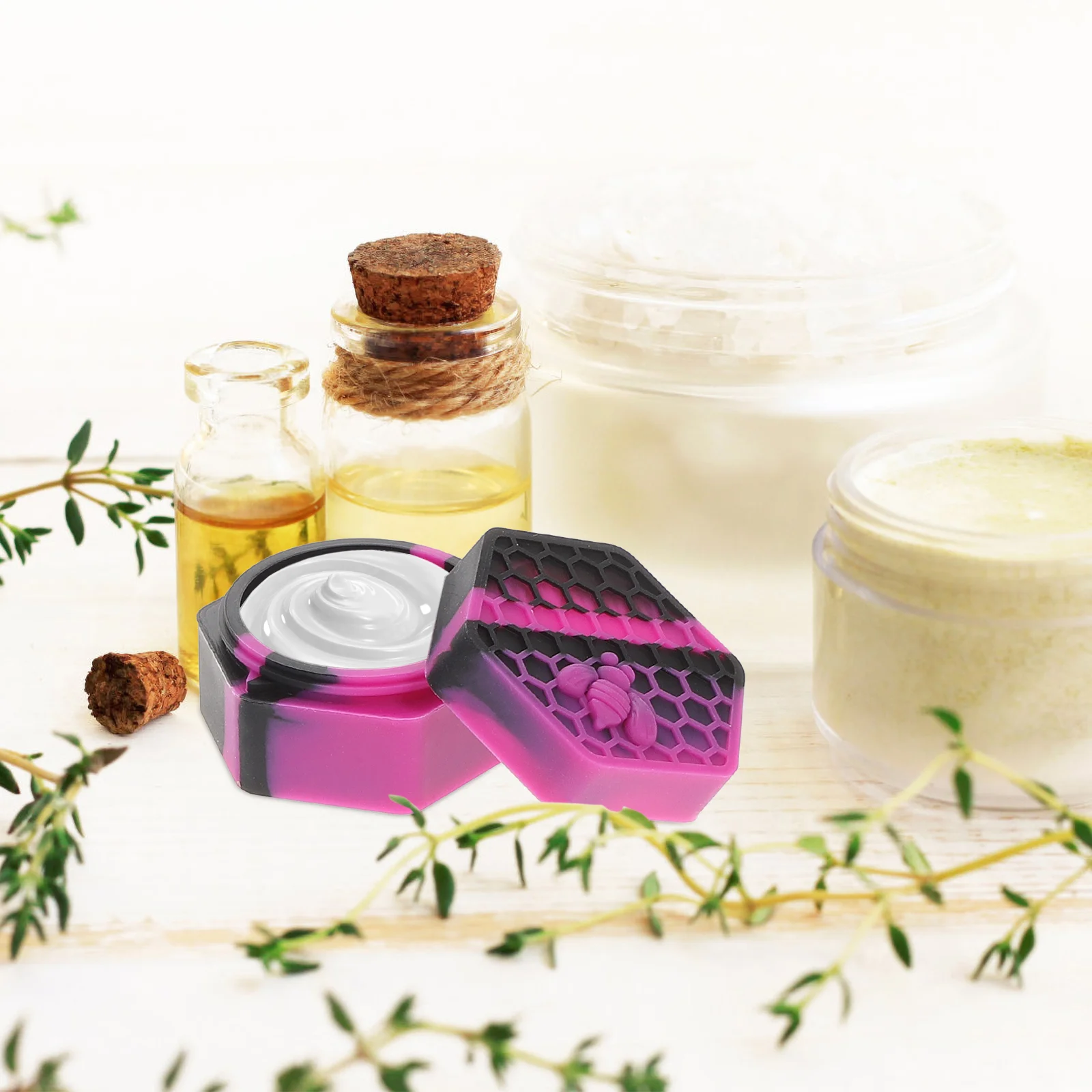 

Mold Holder Jar Silicone Containers Wax Jewelry Jars Formaking Brush Planter Ashtray Soap Pot Cup Pen Candy Tealight