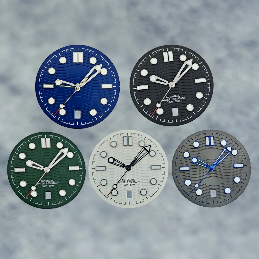 Циферблат 31 7 мм стрелки циферблат NH 35 сменный аксессуар календарь на 6 часов для