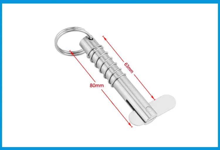 M12*80mm Marine grade stainless steel 316 Boat Quick Release Pin Hardware Deck Hinge Replacement Accessories | Обустройство дома