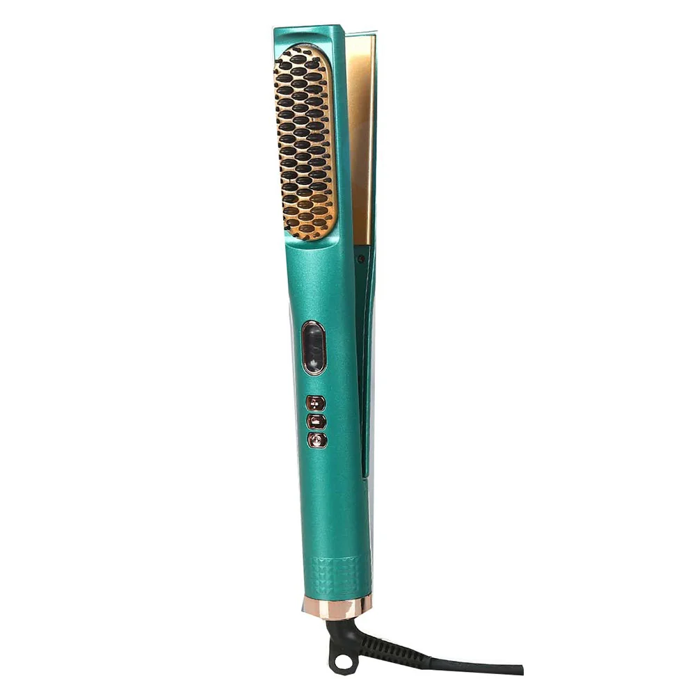 

Professional Hair Straightener Portable Hair Curler Curling Iron Comb US Plug