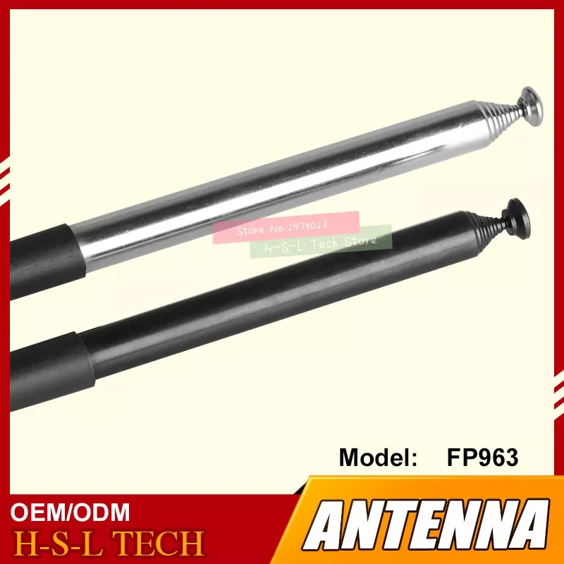 Hand Holding A Radio Walkie Talkie Antenna Telescopic Antenna VHF 136-174Mhz BNC/SMA/MOTO Connection Stainless Steel Antenna