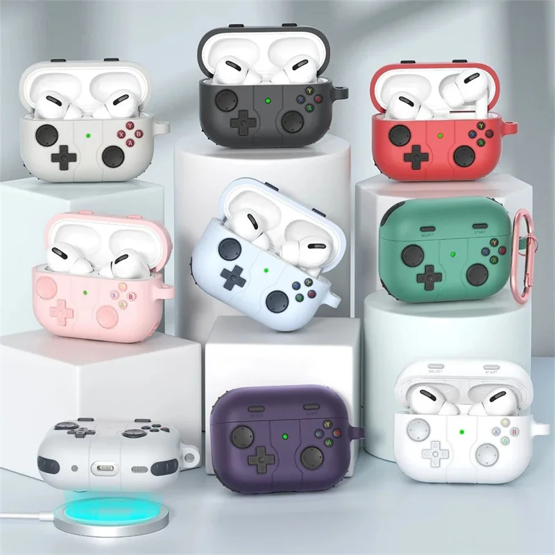 Фото 3D Gamepad Cartoon Case for AirPods 4 Cover Wireless Earphone Silicone Cover for Apple AirPods Pro 2 Case for AirPods 1 2 3 №3