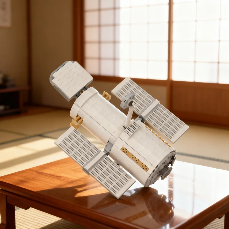 Фото 796 деталей MOC Космический телескоп Хаббл - альтернативная модель сборки NASA Apollo Saturn V, строительные блоки, рождественский подарок, игрушка, 3D-арт. №1