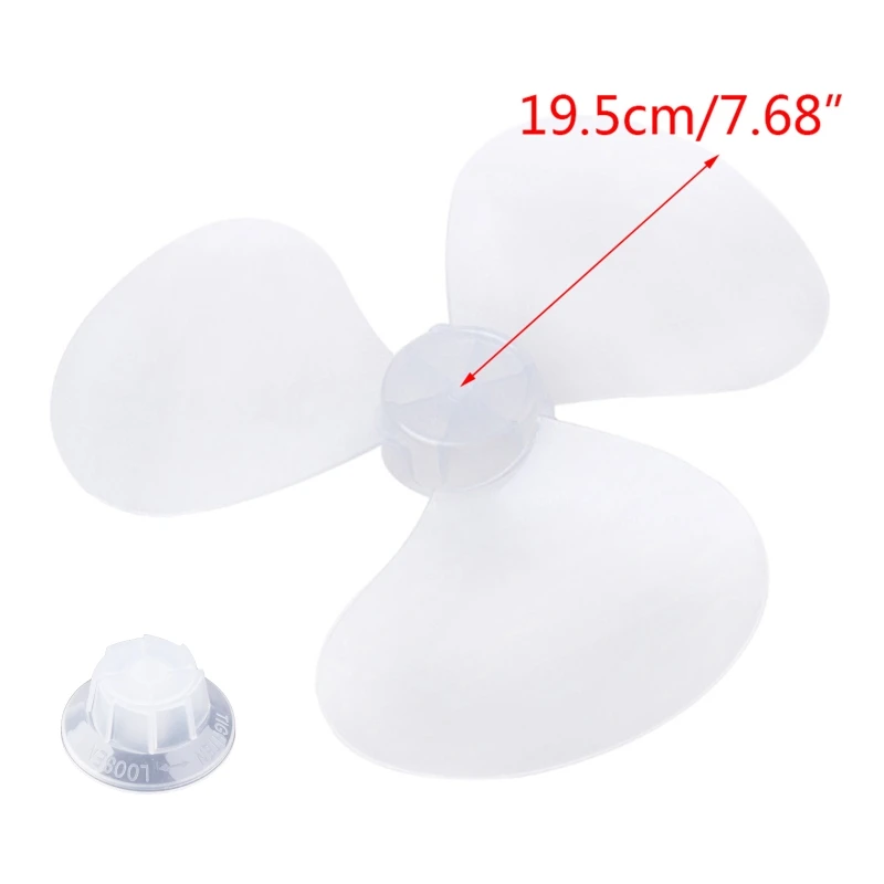 

High Performance Big Wind Fan Blade Easy to Install and Use White One Size Round-shaped Shaft Hole Diameter 0.8cm/0.31''