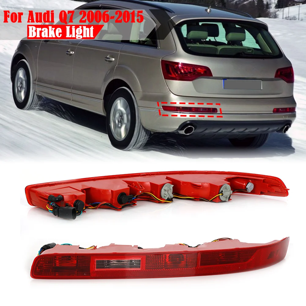 Rear Bumper Reflector Light For Audi Q7 2006 2007 2008 2009-2015 US Tail Brake Fog Light Stop Turn Signal Lamp Car Accessories