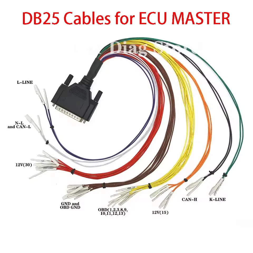 Фото Кабели DB25 для ECU MASTER KEY PROGRAMMER CHIP TUNING CAS UCH BSI, код ключа автомобиля, программирование неисправностей, диагностический инструмент, ремонт ECU №1