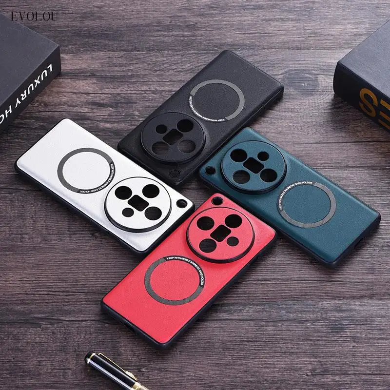 Магнитный чехол из искусственной кожи для Oppo Find X7 Ultra X7pro